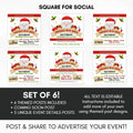 editable pancakes with santa fundraiser